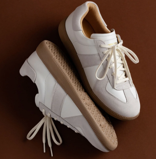 GAT German Army Trainer Sneakers - White / Gum