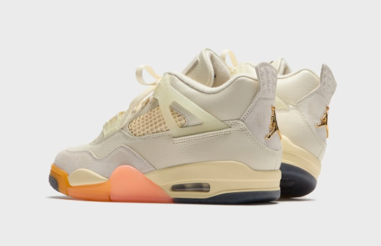 Air Jordan 4 Retro "Birds of Paradise" Women's - Coconut Milk / Metallic Gold