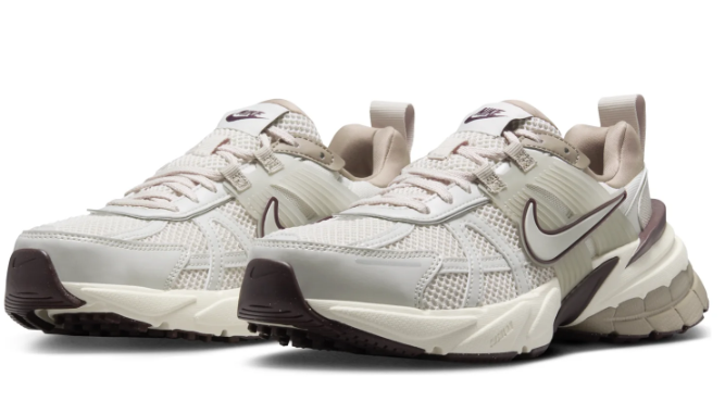 Women's Nike V2K Run Sneakers in Khaki / Light Bone | FD0736-103