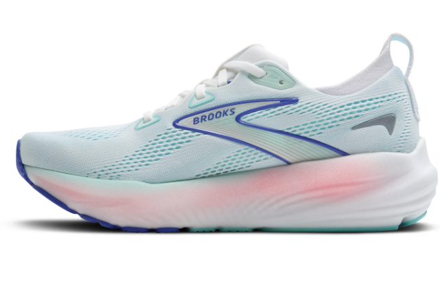 Brooks Glycerin 22 Women's Running Shoes - White / Limpet Shell / Amparo Blue