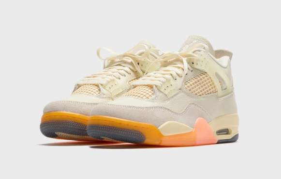 Air Jordan 4 Retro "Birds of Paradise" Women's - Coconut Milk / Metallic Gold