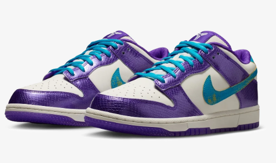 Nike Dunk Low PROTRO Sneakers, Draft Pack Fierce Purple