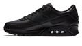 Nike Air Max 90 LTR Men's Leather Sneakers, Triple Black
