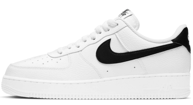 Nike Air Force 1 '07 Sneakers, White/Black, CT2302-100