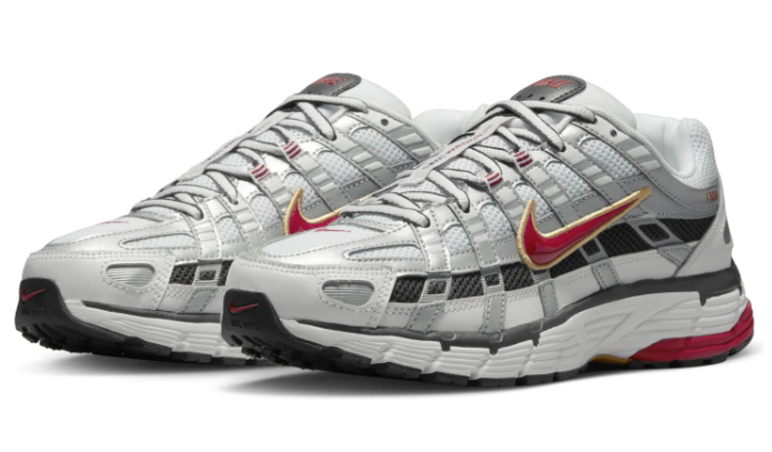 Women's Nike P-6000 CNPT Metallic Silver / Red | BV1021-101