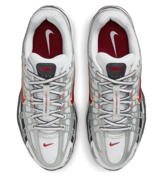 Women's Nike P-6000 CNPT Metallic Silver / Red | BV1021-101