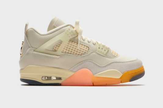 Air Jordan 4 Retro "Birds of Paradise" Women's - Coconut Milk / Metallic Gold