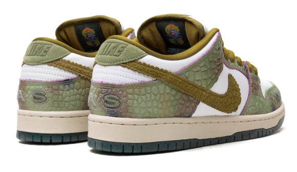 Nike SB Dunk Low Alexis Sablone “Chameleon” – White, Green & Pink