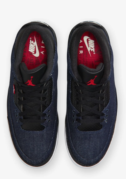 Jordan x Levi's Air Jordan 3 Retro 'Indigo/Gym Red'