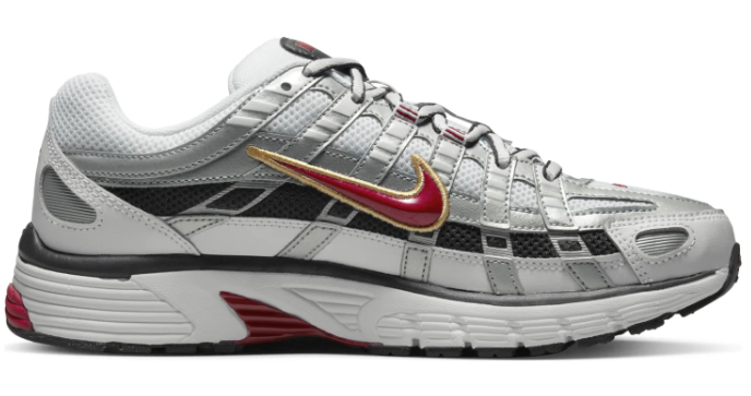 Women's Nike P-6000 CNPT Metallic Silver / Red | BV1021-101