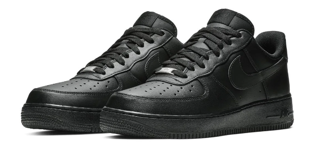 Nike Air Force 1 '07 Men's Sneakers, Triple Black