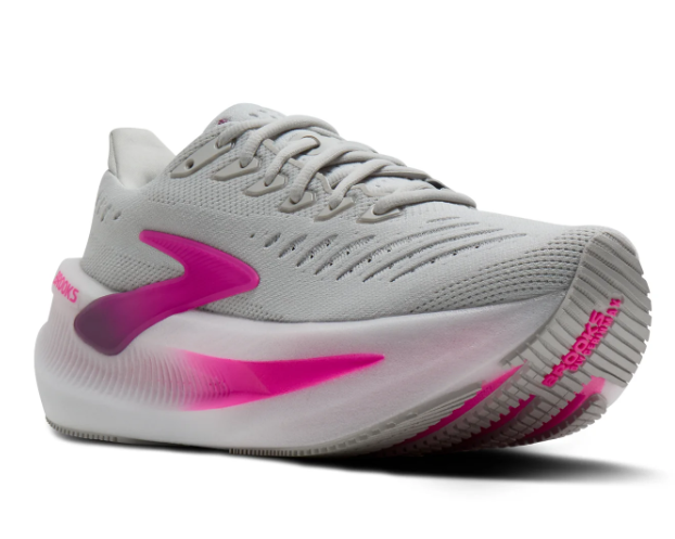 Brooks Glycerin Max 2 Running Shoes - Oyster / Argyle / Cyber Pink