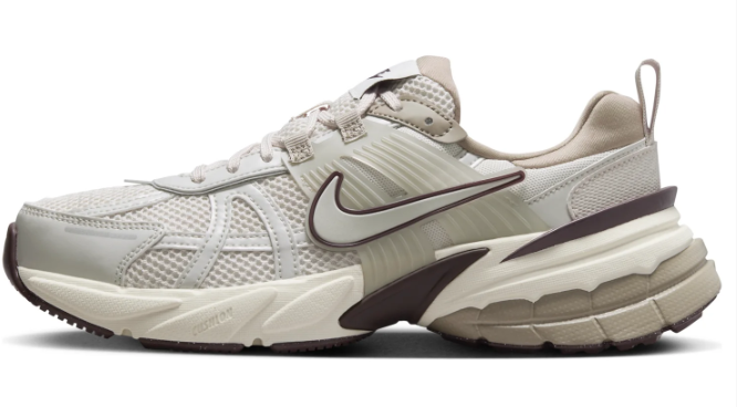 Women's Nike V2K Run Sneakers in Khaki / Light Bone | FD0736-103